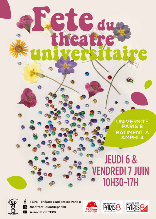 Affiche de la Fête du Théâtre Universitaire 2019