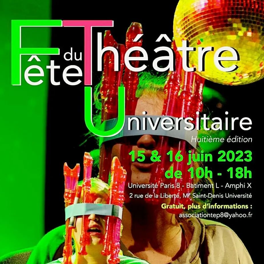 Affiche de la Fête du Théâtre Universitaire 2023